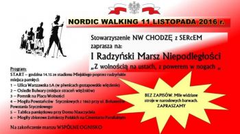 Nordic Walking 11 listopada 2016 r. 