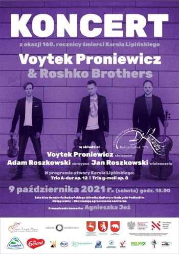 Koncert Voytka Proniewicza i Roshko Brothers w ramach XXXVIII Dni Karola Lipińskiego