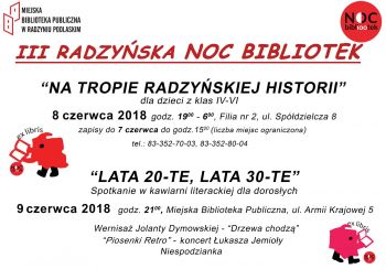 III Radzyńska Noc Bibliotek