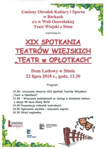 XIX Spotkania Teatrów Wiejskich Teatr w Opłotkach
