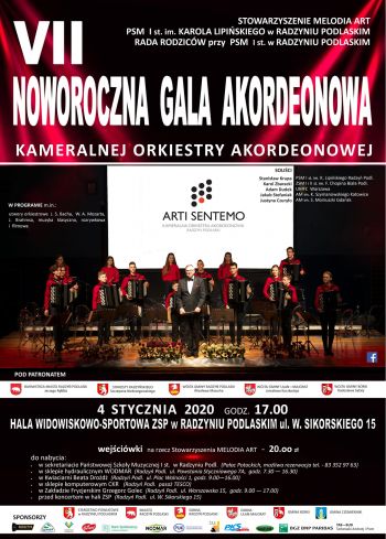 VII Noworoczna Gala Akordeonowa 2020 w Radzyniu Podlaskim. 