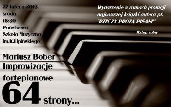 Improwizacje fortepianowe 64 strony - Mariusz Bober
