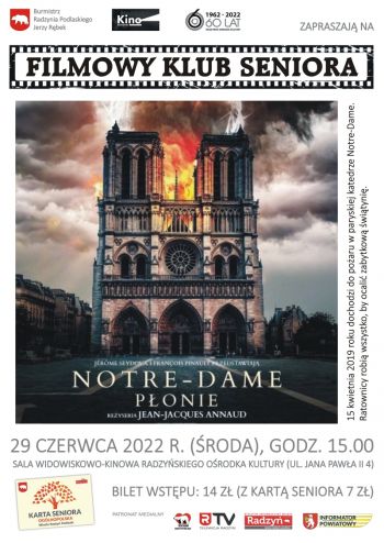 Filmowy Klub Seniora.Notre-Dame Płonie