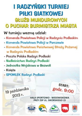 I Radzyński Turniej Piłki Siatkowej