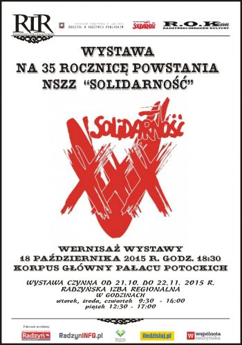 Wystawa na 35 Rocznicę Powstania NSZZ Solidarność